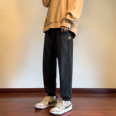 潮牌小米粒绣标直筒休闲裤男ins运动裤子K816*P40控68，男装休闲裤，星座227-2