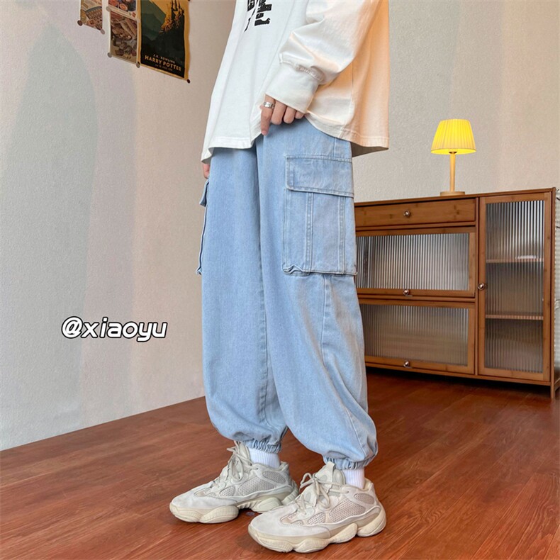 XZ616秋季新款工装束脚牛仔裤TY407P55控68,男装牛仔裤,星座512A（原616）