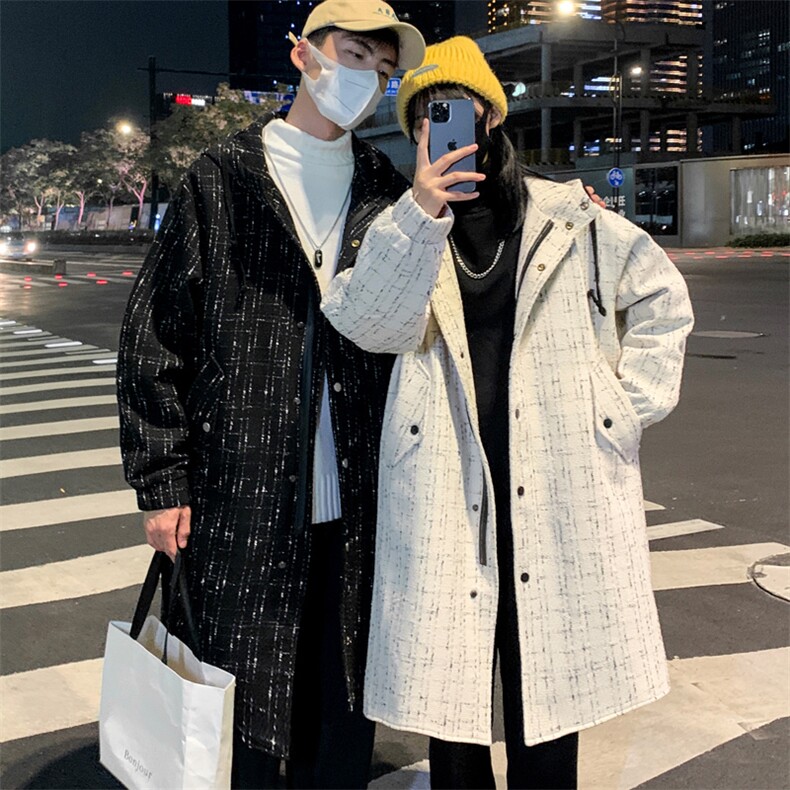 小香风长年大货风衣男中长款呢大衣男F068款P135情侣A,男装风衣,星座401