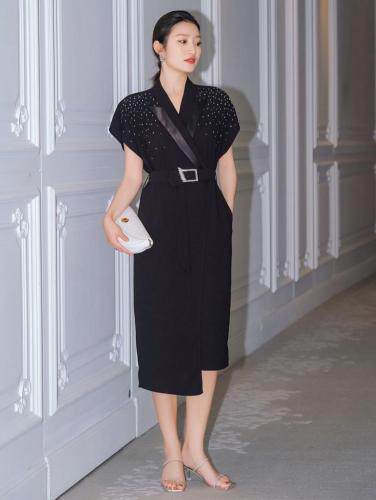 【92107】欧货气质满天星连衣裙，女装连衣裙，迪盛靓点