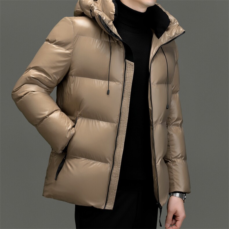 BZ23178钱塘2020-2时尚休闲简约冬季厚款中年男士羽绒服P150图片