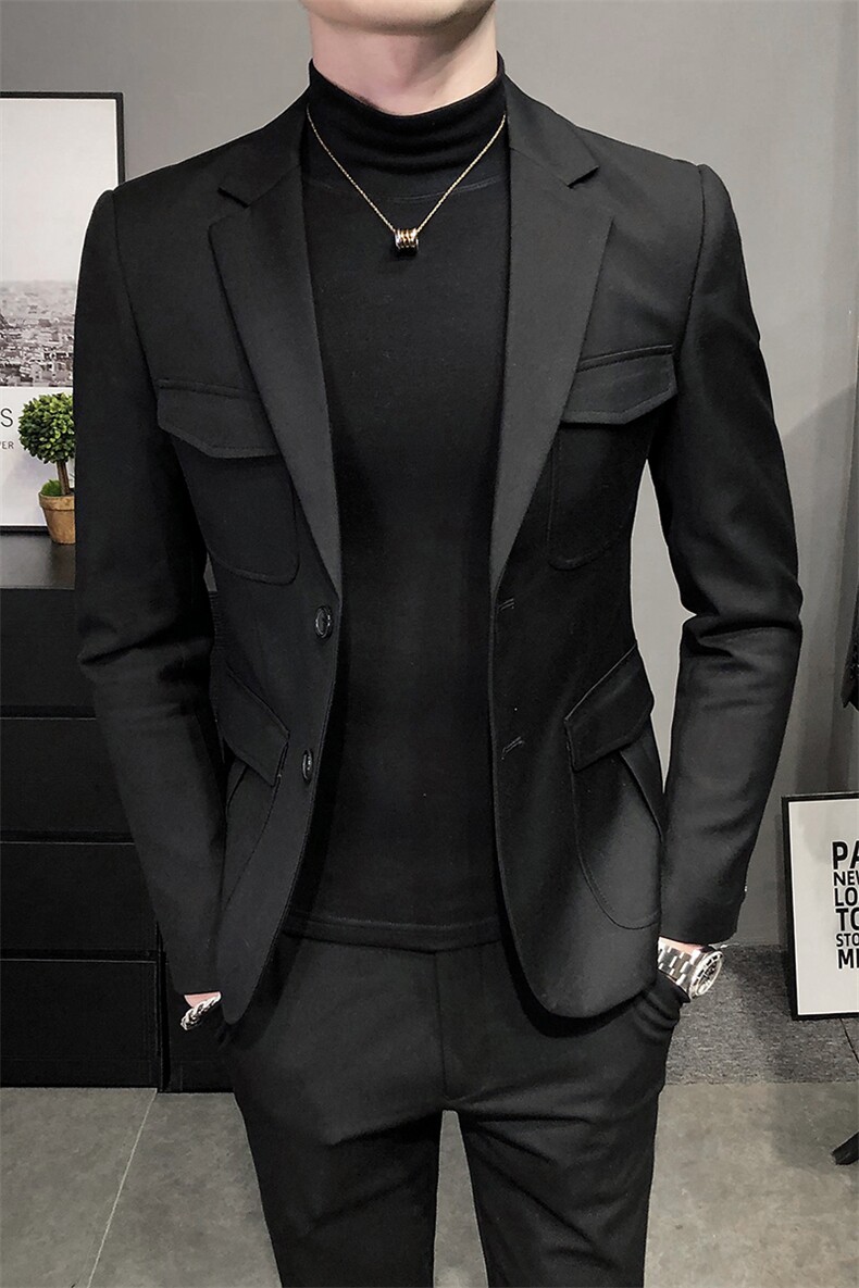 秋冬休闲西装搭配夹克西装单西修身西服A236-XZ-212-P145,男装夹克,电商A236