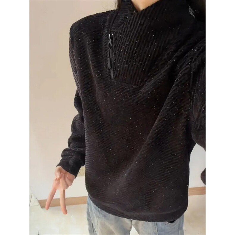 WY860-P30加绒35原版现货有量来谈！条纹交叉V领卫衣男款秋,男装卫衣,星座215-1