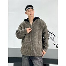 【量大价格可谈】美式连帽针织衫男女时尚拉链开衫外套SX056P52，男装针织衫/毛衣，星座1112-1