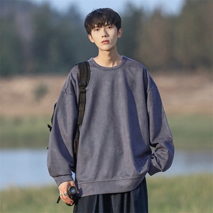 新款男麂皮绒面料圆领百搭CITYBOY风卫衣VE2018-P50控88图片