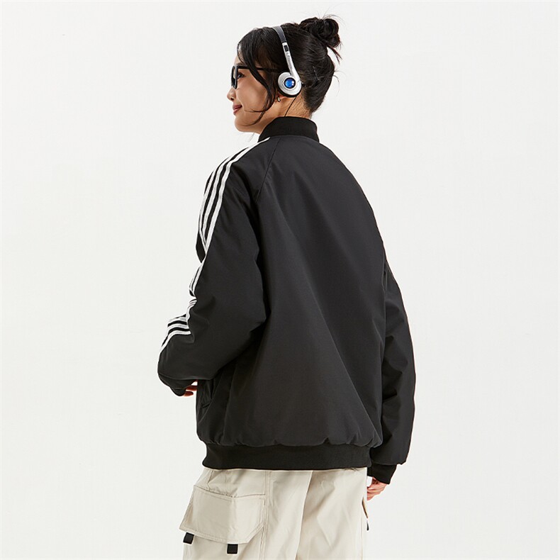 冬季加绒加厚三条杠休闲百搭棒球服棉衣外套MY8951JM特批P68,男装棉衣,电商A247