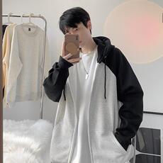 插肩加绒银狐绒连帽卫衣外套J1000/P68，男装卫衣，星座506