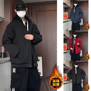 MY241/P85棉衣男冬季加棉加厚宽松大码百搭潮保暖棉袄外套棉服图片