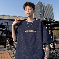 ！2026夏季新款男士重工刺绣碎花短袖T恤百搭半袖T2507特P28，男装T恤，电商B220