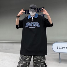 翻领短袖T恤男简约百搭休闲打底五分袖POLO衫GT38P35，男装Polo衫，星座1116-2