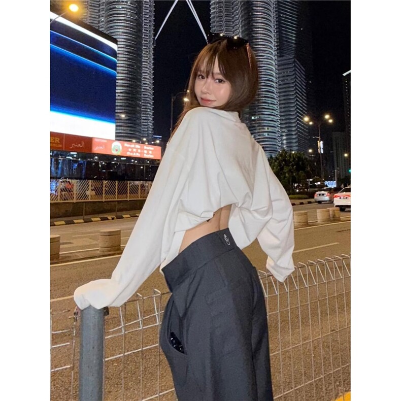 美式印花长袖t恤男女秋季oversize中性体恤上衣男LE711-P39,男装T恤,星座1008