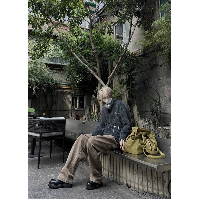 雀斑男装2026春秋季美式复古星星绣花开衫毛衣男潮流百搭上衣,男装针织衫/毛衣,星座218-1（原230）