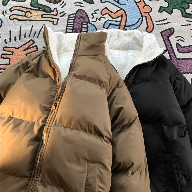 特价备货10万件纯色基础款内里羊羔绒大码棉服XZ405-Y09-P55,男装棉衣,星座405