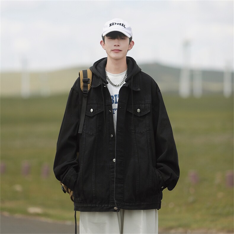 现货冬季牛仔外套连帽可拆卸加绒宽松工装夹克MY2252-P110控158,男装工装外套,星座1103-3