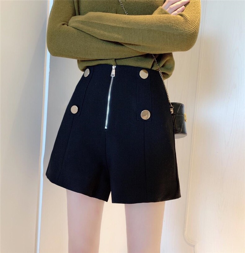 时装短裤拉链款，女装，秀禾