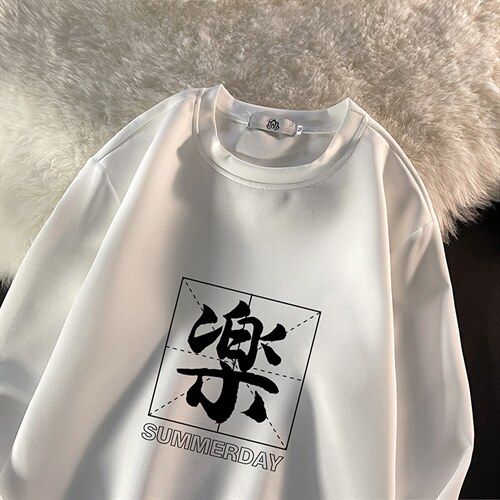 T4197-P25 加绒款-P35 简约帅气百搭长袖t恤男大码胖子卫衣图片