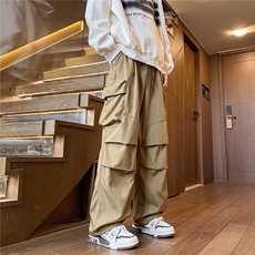 8XL-M刺绣冲锋裤男款大码春秋户外机能登山裤直筒阔腿裤KZ020P50，男装休闲裤，电商B312