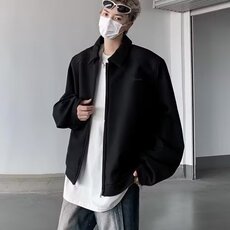 H518-P60轻商务经典系列翻领夹克2025年秋季新款挺括休闲外套，男装夹克，电商B323A
