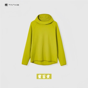AA2097 P46户外机能轻量华夫格宽松连帽套头卫衣长袖打底衫图片