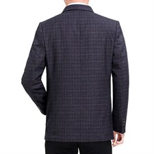 春秋季中年男士休闲小西服外套中老年男装爸爸夹克商务秋装上衣服，男装西服，电商B212（原钱塘6029）