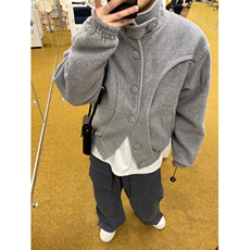 【有货】R3001CC-特P110加厚毛呢外套男设计感立领呢子夹克，男装夹克，星座1007（原301D）