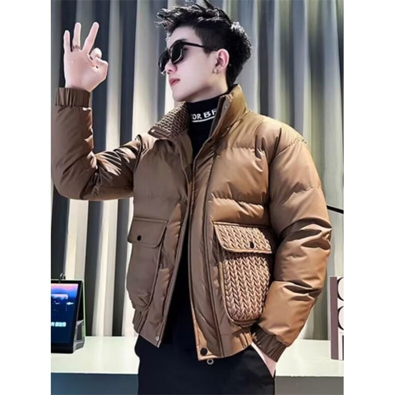 秋冬季痞帅棉衣男款高级感棉服修身潮流工装棉袄外套M6523,男装棉衣,星座1116A（原606A-3）