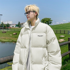 冬季新款短款简约字母印花休闲百搭立领面包服DT2659-TP5098，男装棉衣，电商A102