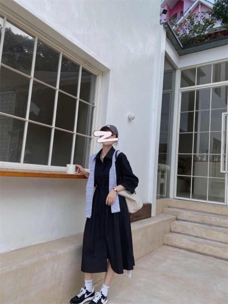 两件套衬衫裙，女装衬衫，驿谷