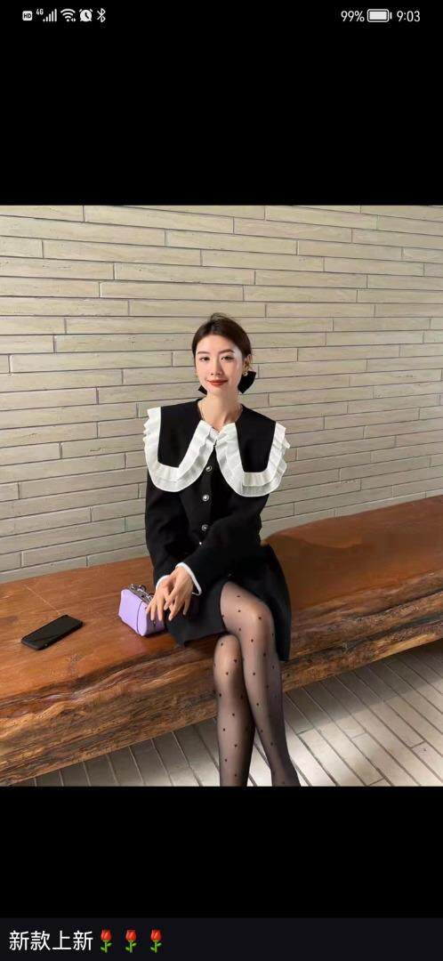 小香风连衣裙，女装连衣裙，时尚秀衣阁