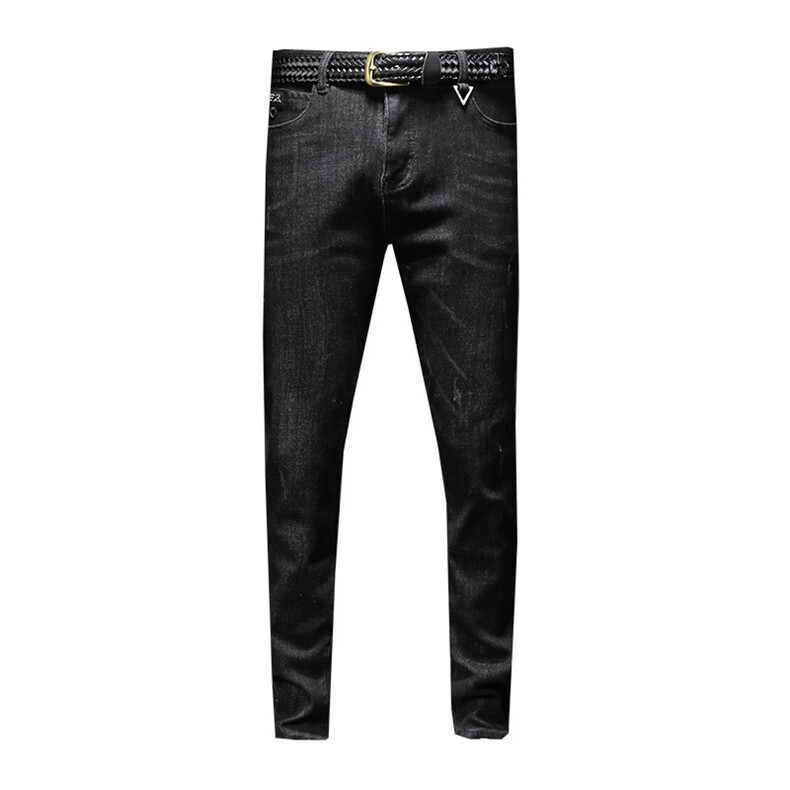 2020冬款复合加绒加厚弹力牛仔裤男宽松直筒裤QT6027-89009,男装牛仔裤,电商D218