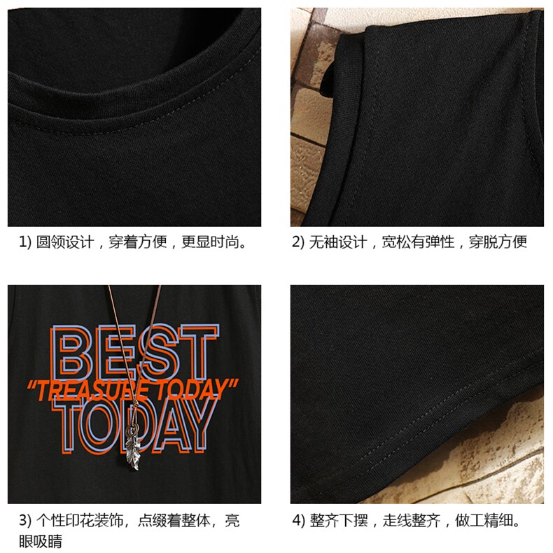 BX25181-P20港风运动汗背心男大码汗衫男无袖T恤男砖墙,男装T恤,电商A040A