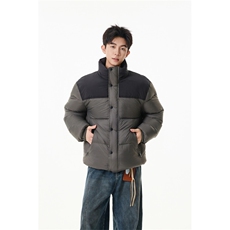 90%绒新标有报告立领撞色韩版宽松羽绒服外套Y988/P350现货，男装羽绒服，星座202