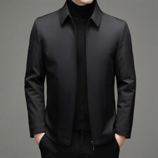 新款冬装羽绒服中老年休闲加厚羽绒外套中年爸爸装ZL32132-P208图片
