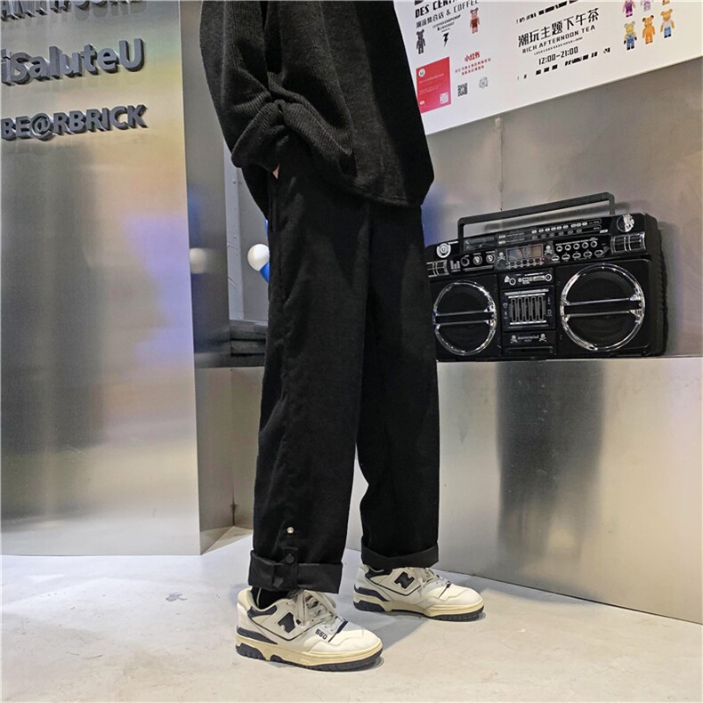 秋冬新款灯芯绒休闲裤潮流宽松直筒裤A161-2-G3017-P35,男装休闲裤,电商A161-2