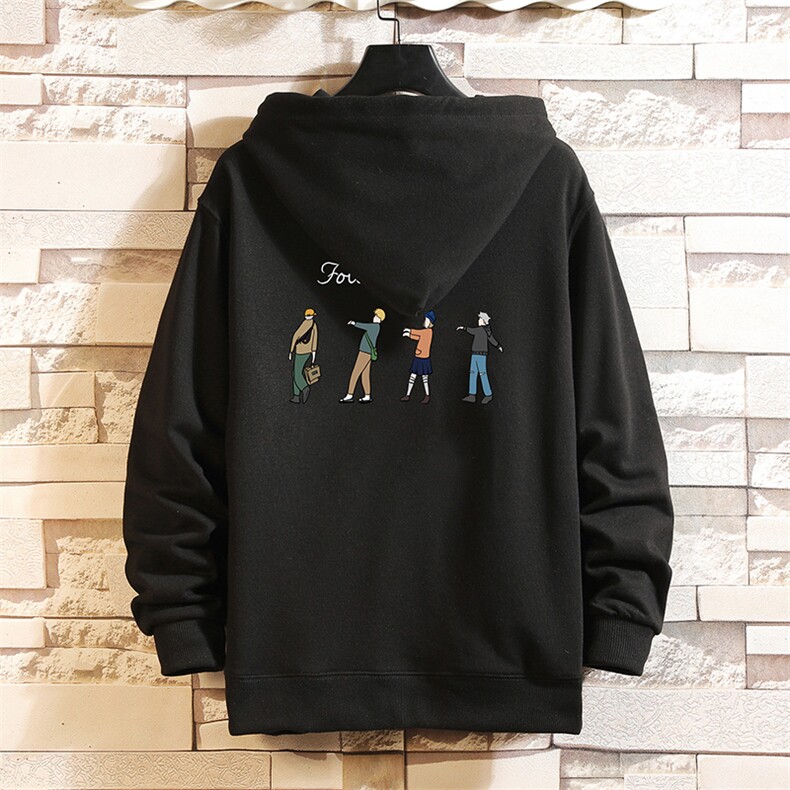 KS21043-P38加绒款-P43连帽开衫卫衣男运动外套大码班服砖墙,男装卫衣,电商A040A