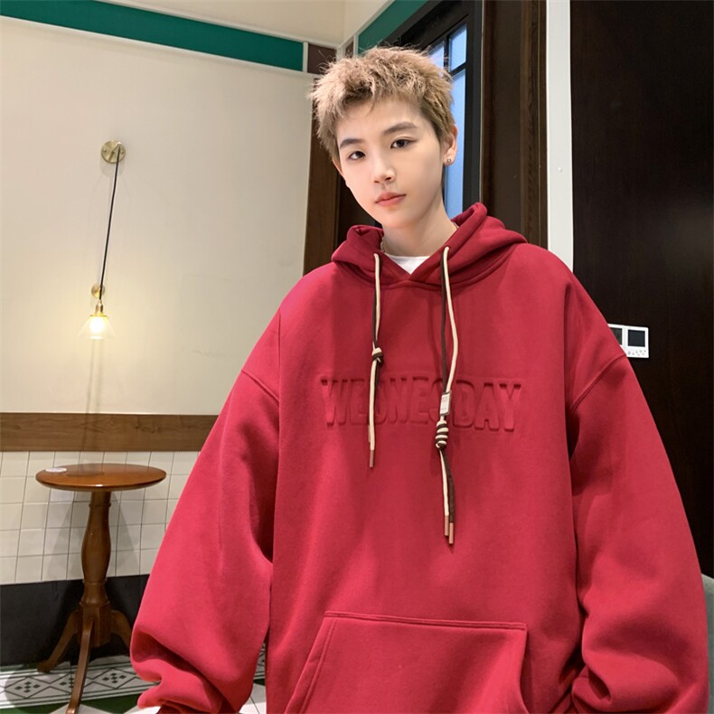 抖音品质加绒潮流立体钢印字母卫衣LMWY03JR-P60 LMWY03-P55图片