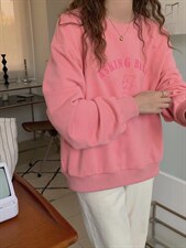 2022超流行的粉色系卫衣减龄款，女装卫衣/绒衫，SPARKS OF FIRE