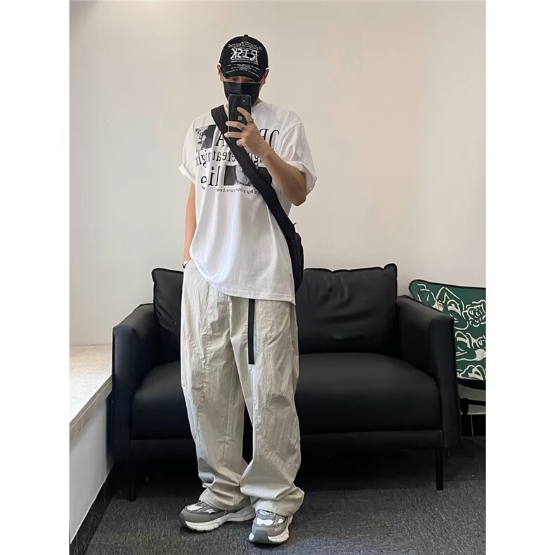 山系户外速干裤男机能薄款凉感纯色cityboy宽松休闲长裤DK25,男装休闲裤,星座1116A（原606A-3）