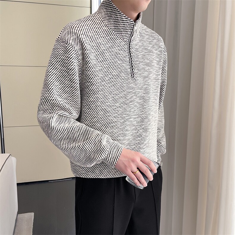 轻熟风~春季立领卫衣W030/P65,男装卫衣,电商B331