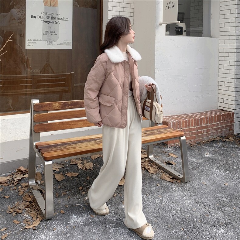 冬装新款羊毛领新标90绒羽绒服（大货已出）,女装羽绒服,2C222