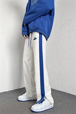 2022春装男女同款棋盘格开叉拉链休闲裤子B221-LK22003-P75控98，男装休闲裤，电商B221