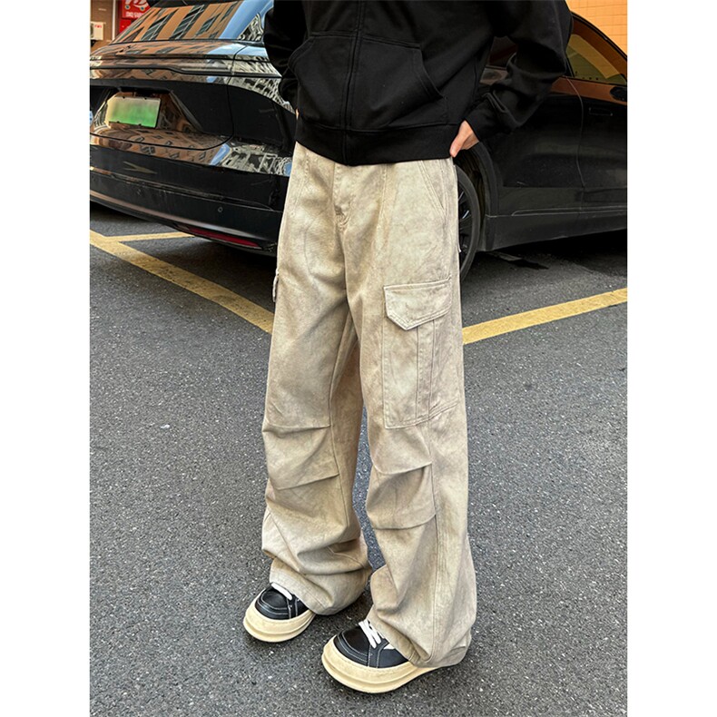 港风cleanfit大理石纹牛仔裤长裤微喇休闲裤A014-DY25121-P65控88,男装休闲裤,电商A014