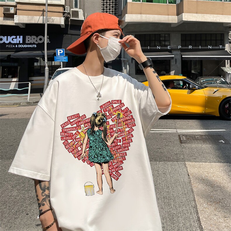 欧美式小女孩创意印花短袖t恤夏高克重半袖体恤XZ514-2-1300-P28,男装T恤,星座514-2(原B239)