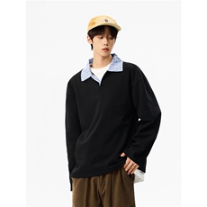 【现货】XZ1218WT184特价P43miu系格纹拼接撞色polo衫，男装Polo衫，星座1218（原611-3）