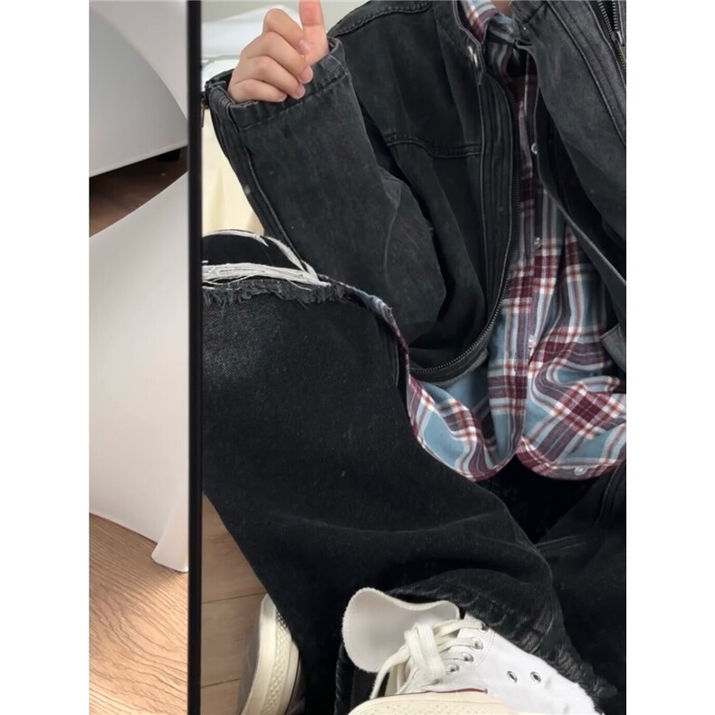 【已出大货】DJK5528-P80美式短款牛仔外套男秋冬季夹克机车外套,男装夹克,星座603-2