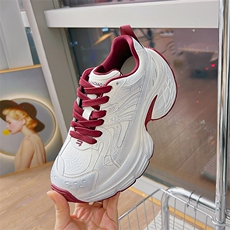 吸膜底老爹鞋女2025春季新款做旧擦色运动鞋厚底休闲鞋百搭鞋子女，女鞋休闲鞋，电商A223