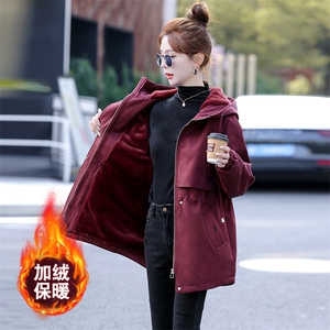 【三年不下架】S-3XL三个颜色加绒加厚大码胖MM宽松派克服图片