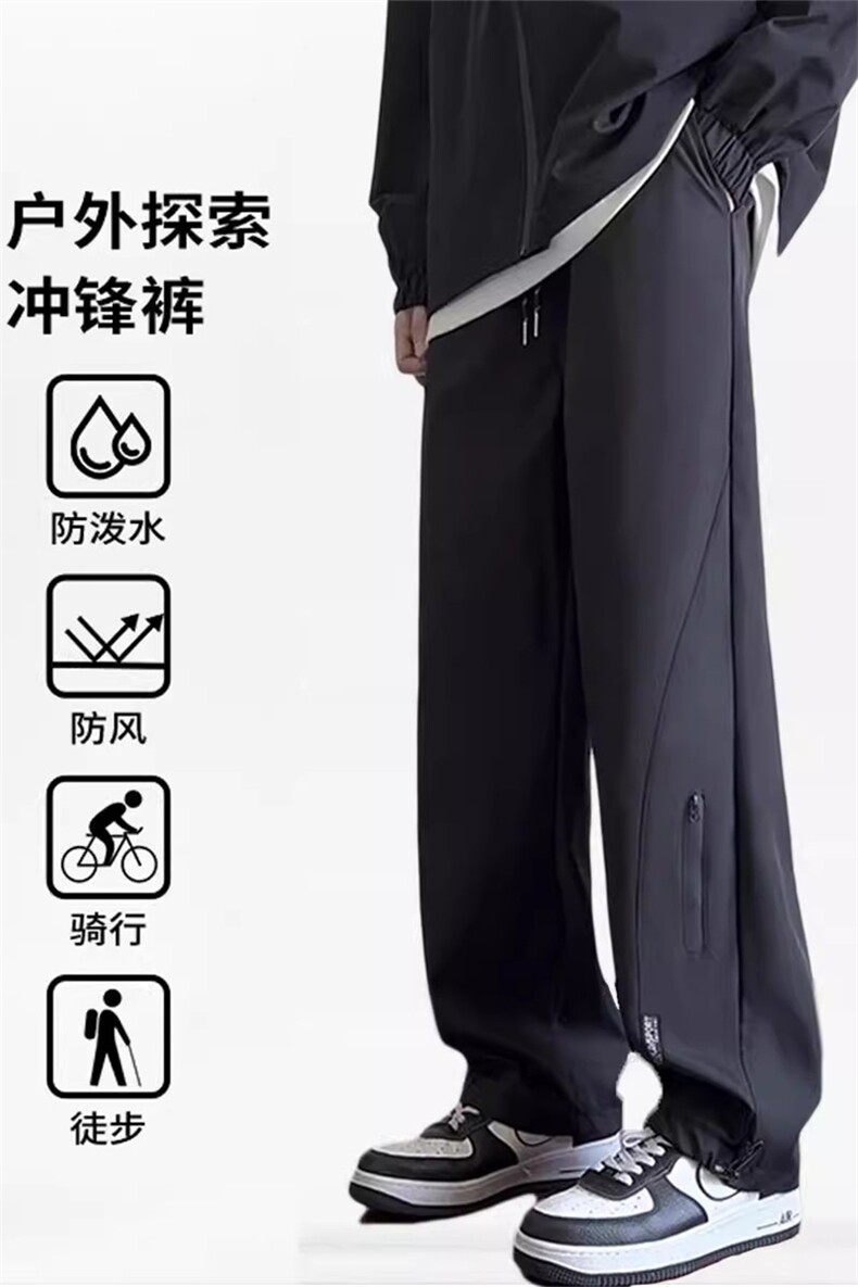 防风防水三合一冲锋裤男款美式加绒加厚防寒保暖滑雪工装裤子秋冬,男装棉衣,星座505-2（原电商A260-1)