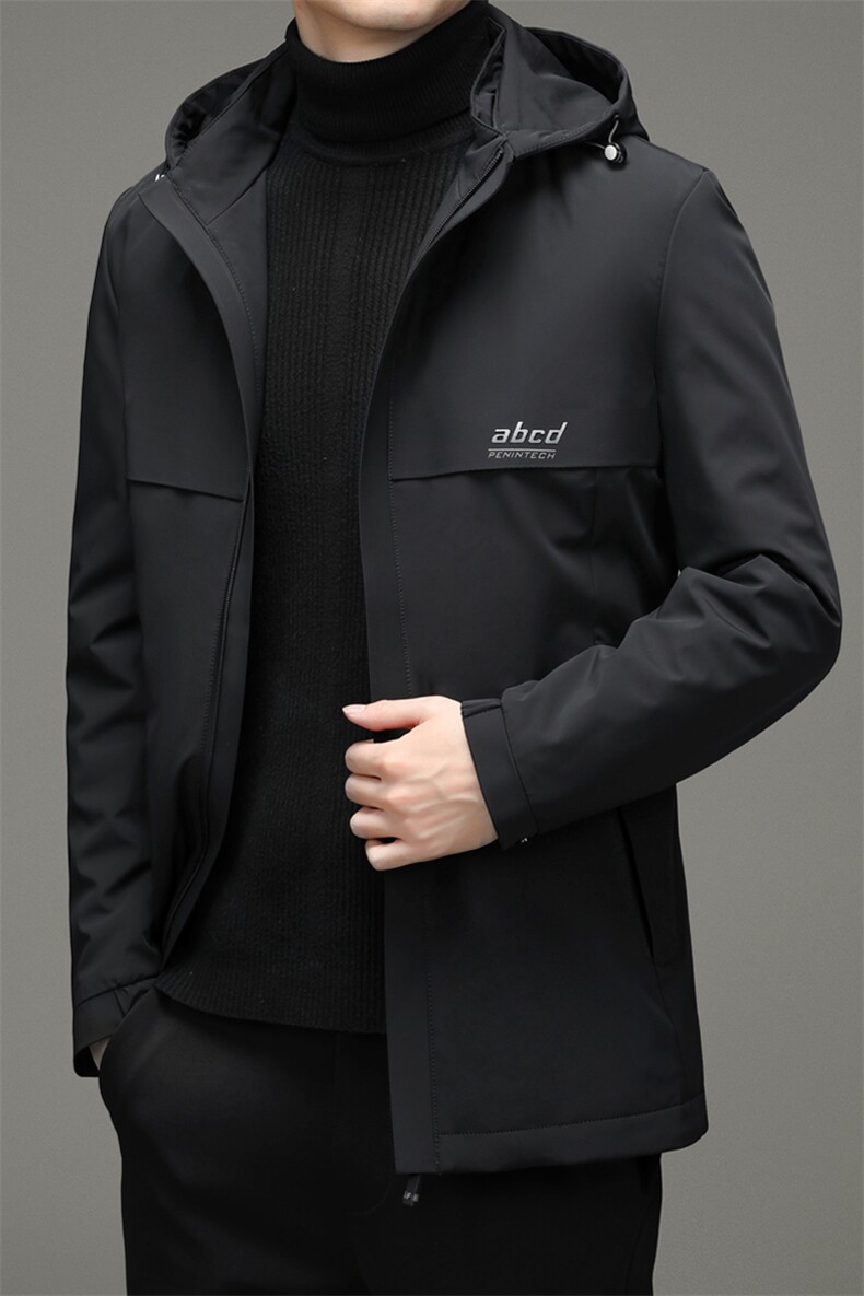 中年男脱卸帽羽绒服男冬季中老年爸爸冬装休闲款外套YLH107-P240，男装羽绒服，电商B212（原钱塘6029）