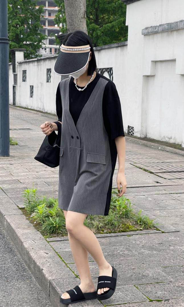 2022拼接假两件连衣裙，女装连衣裙，雷洛奇丽